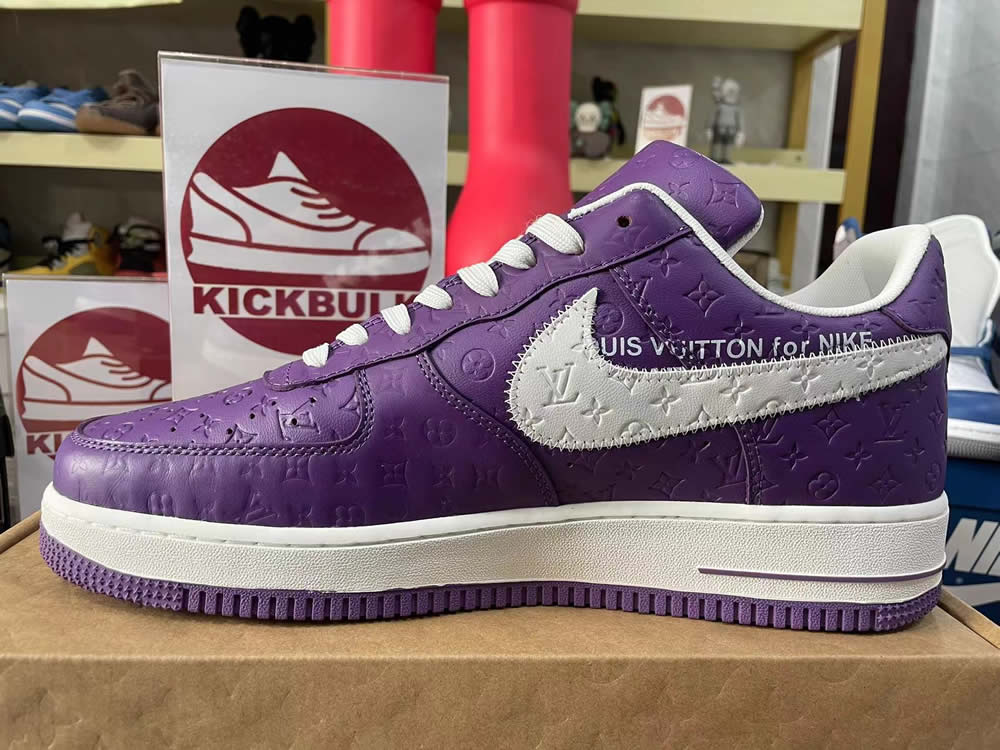 Louis Vuitton Nike Air Force 1 Purple Ms0232 10 9 - www.kickbulk.co