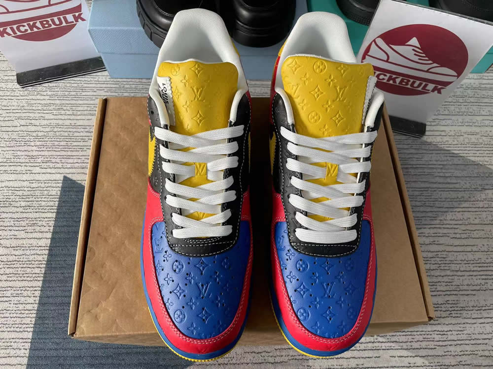 Louis Vuitton Nike Air Force 1 Red Yelow Ms0232 11 2 - www.kickbulk.co