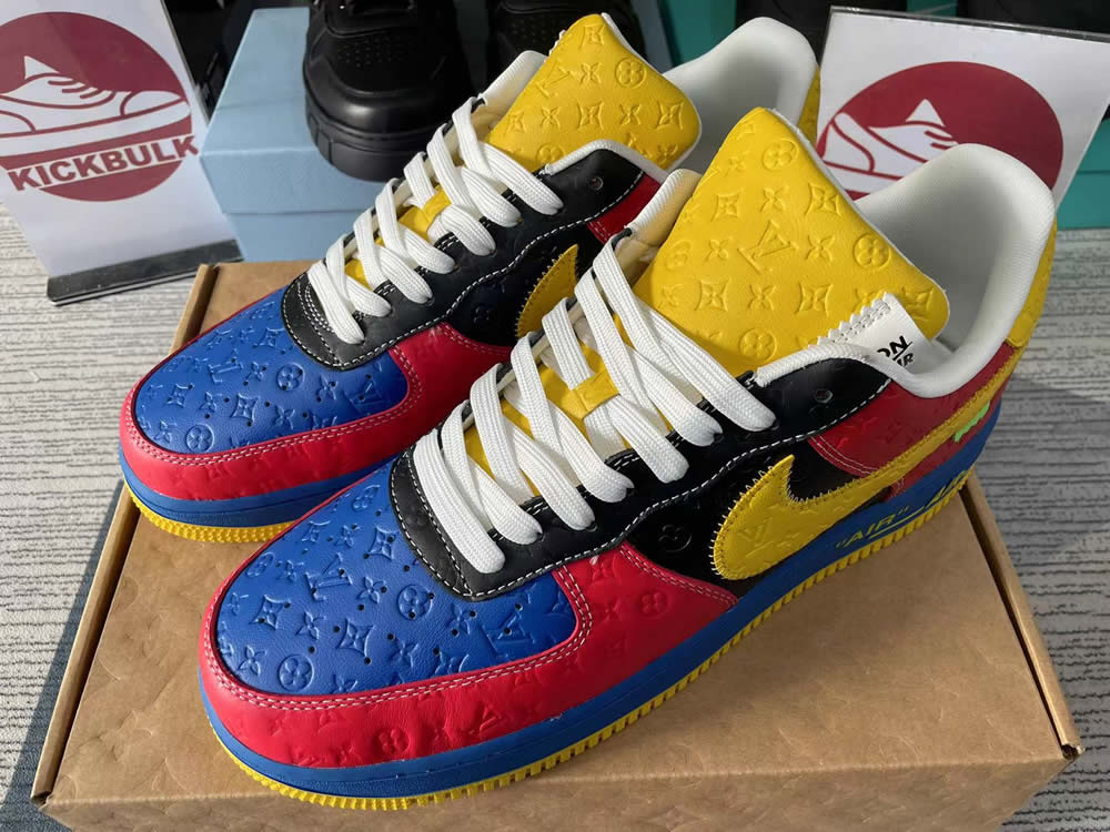 Louis Vuitton Nike Air Force 1 Red Yelow Ms0232 11 3 - www.kickbulk.co