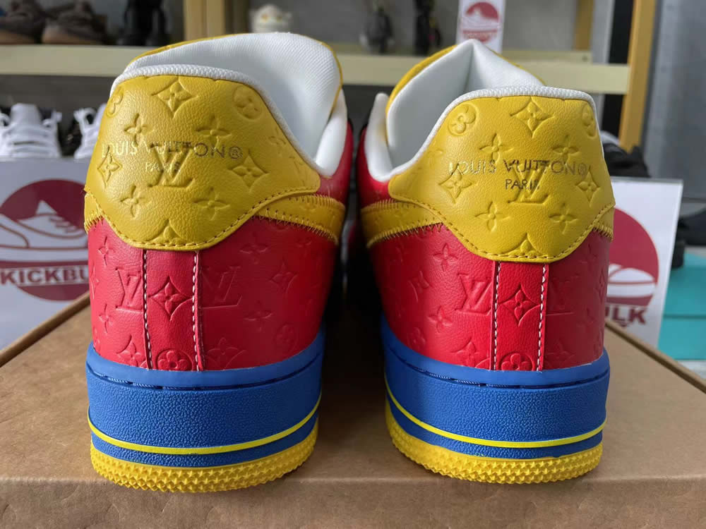 Louis Vuitton Nike Air Force 1 Red Yelow Ms0232 11 5 - www.kickbulk.co