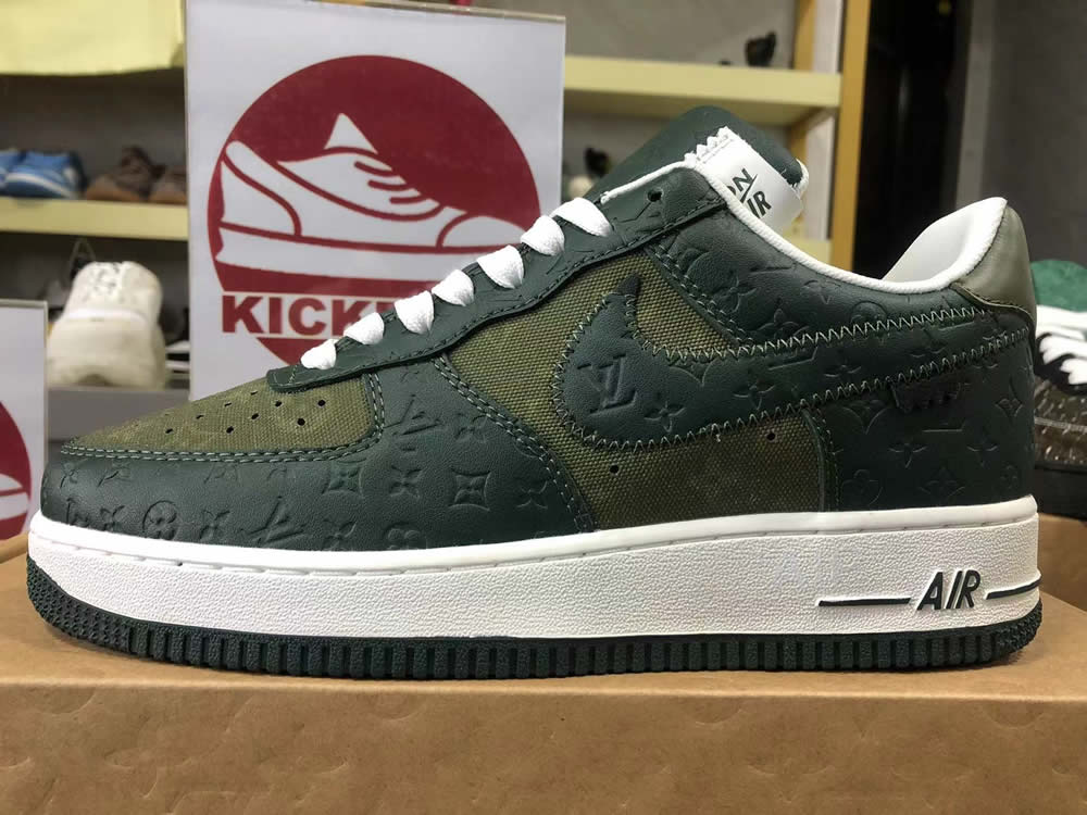 Louis Vuitton Air Force 1 Low Dark Green 7 - www.kickbulk.co