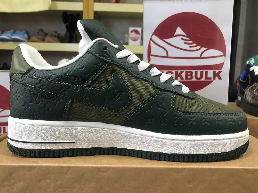 Louis Vuitton Air Force 1 Low Dark Green 8 - www.kickbulk.co