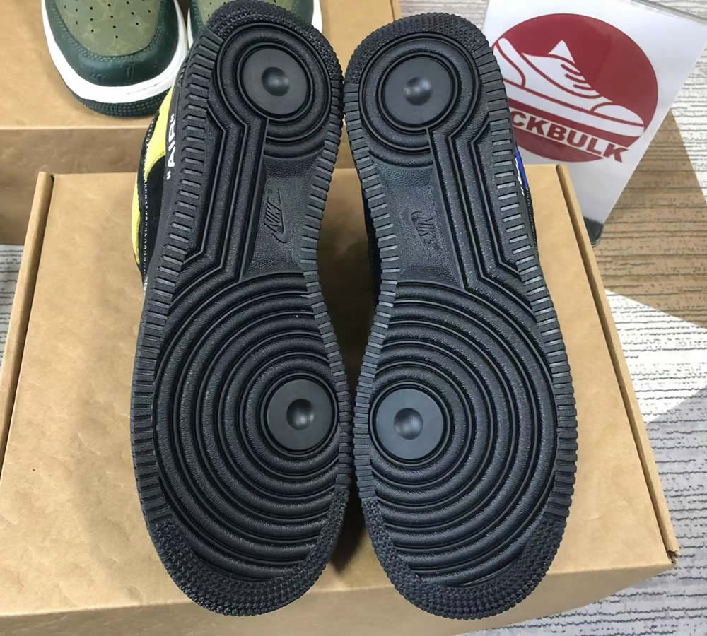 Louis Vuitton Air Force 1 Low Black Selver Yellow 10 - www.kickbulk.co