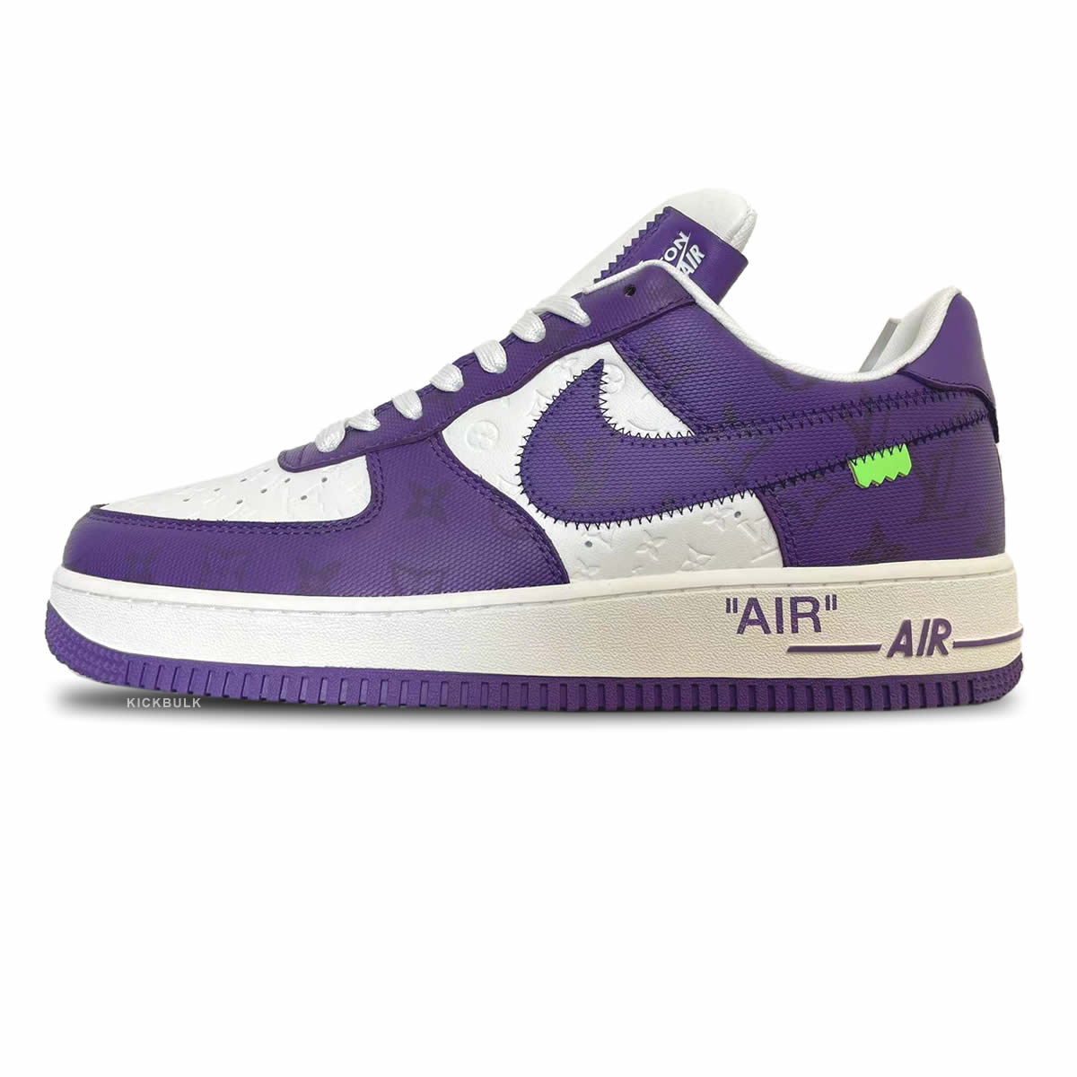 Louis Vuitton Nike Air Force 1 Purple White Ms0232 6 1 - www.kickbulk.co