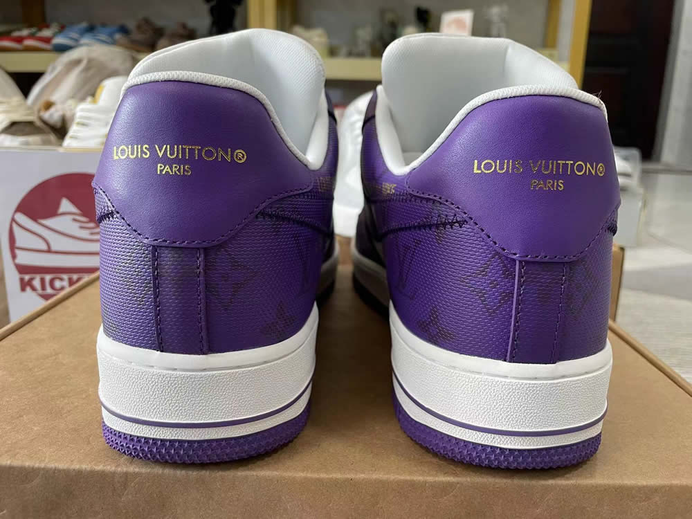 Louis Vuitton Nike Air Force 1 Purple White Ms0232 6 6 - www.kickbulk.co