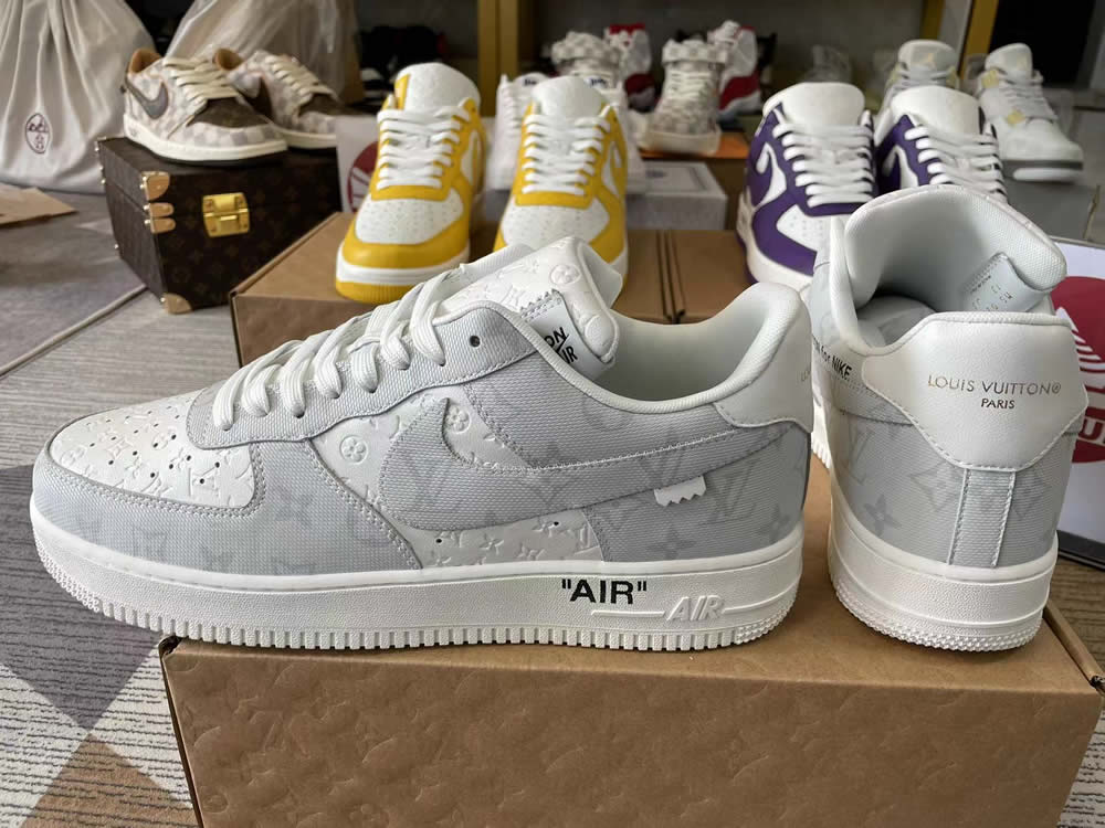 Louis Vuitton Nike Air Force 1 Grey White Ms0232 7 2 - www.kickbulk.co