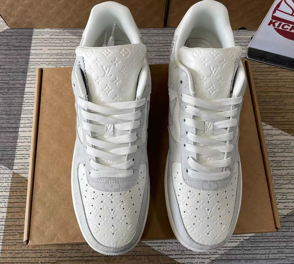 Louis Vuitton Nike Air Force 1 Grey White Ms0232 7 3 - www.kickbulk.co