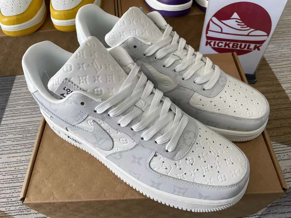 Louis Vuitton Nike Air Force 1 Grey White Ms0232 7 5 - www.kickbulk.co