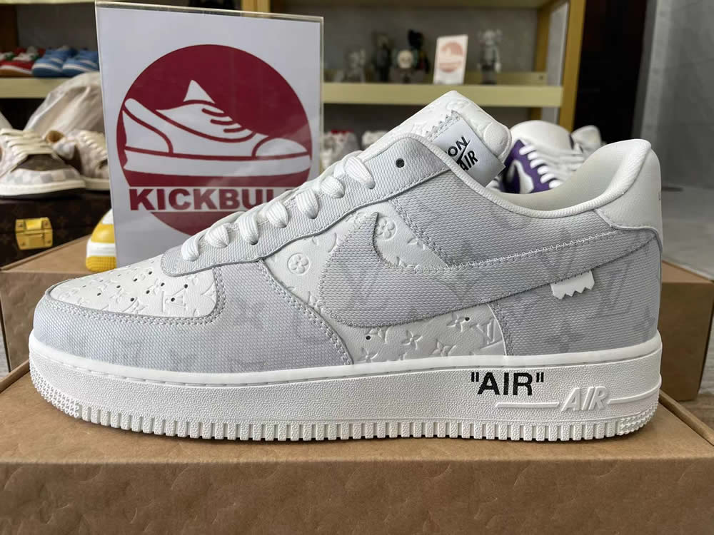 Louis Vuitton Nike Air Force 1 Grey White Ms0232 7 9 - www.kickbulk.co