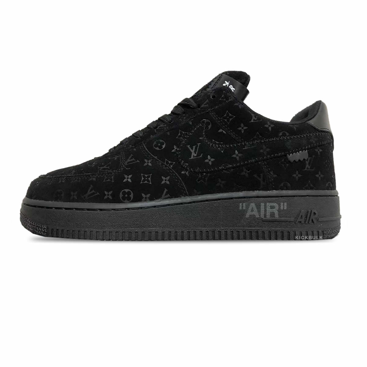 Louis Vuitton Nike Air Force 1 Black Ms0232 1 - www.kickbulk.co