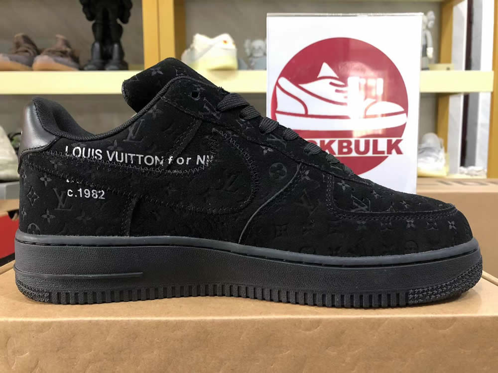 Louis Vuitton Nike Air Force 1 Black Ms0232 10 - www.kickbulk.co