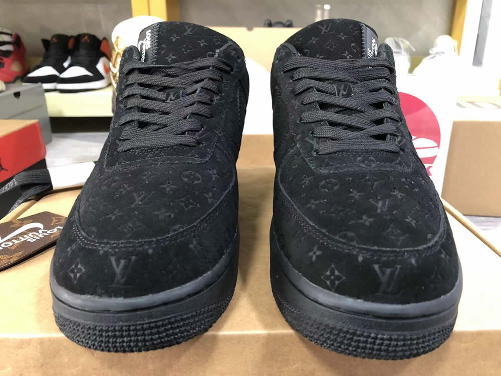 Louis Vuitton Nike Air Force 1 Black Ms0232 3 - www.kickbulk.co