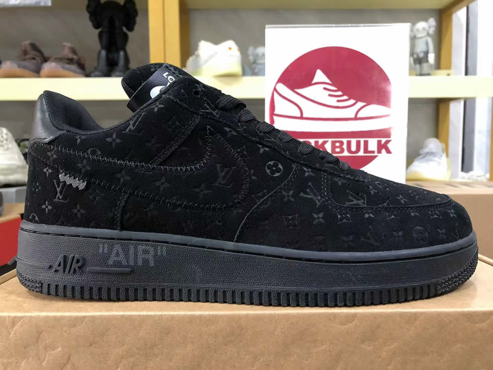 Louis Vuitton Nike Air Force 1 Black Ms0232 7 - www.kickbulk.co