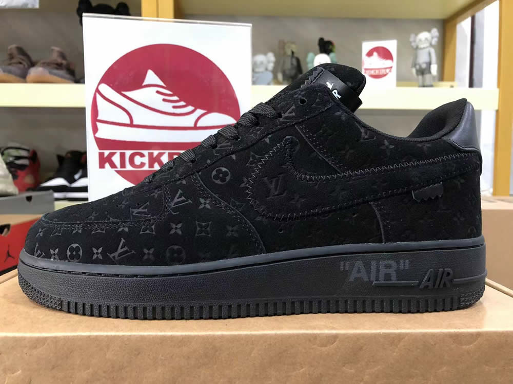 Louis Vuitton Nike Air Force 1 Black Ms0232 9 - www.kickbulk.co