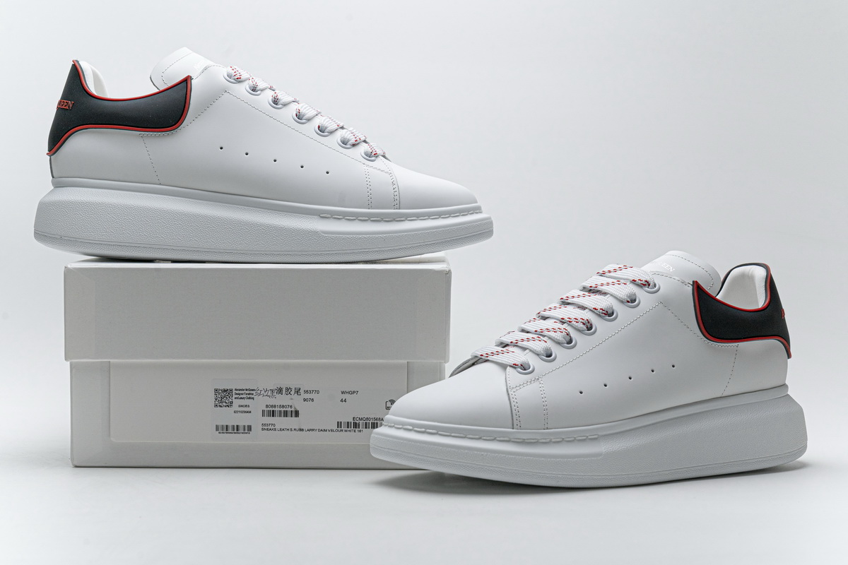 Alexander Mcqueen Sneaker White Black Red 5 - www.kickbulk.co