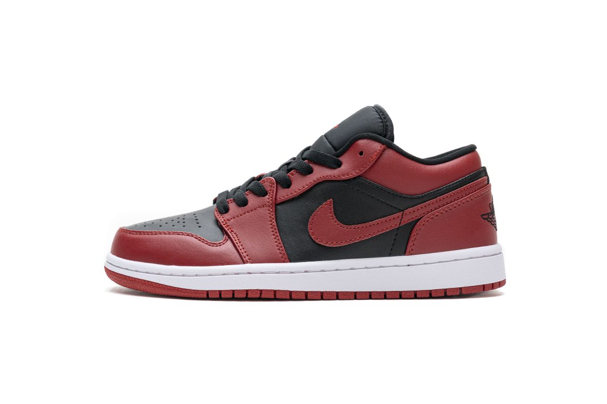 Nike Air Jordan 1 Gs Low Reverse Bred 553558 606 12 - www.kickbulk.co