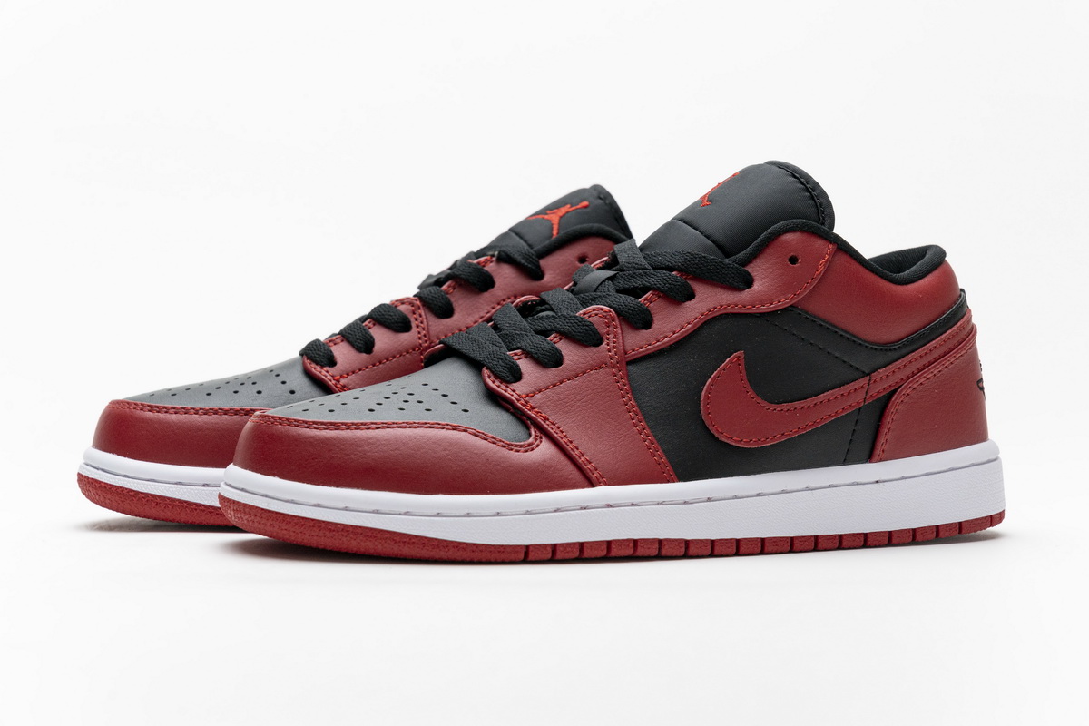 Nike Air Jordan 1 Gs Low Reverse Bred 553558 606 8 - www.kickbulk.co