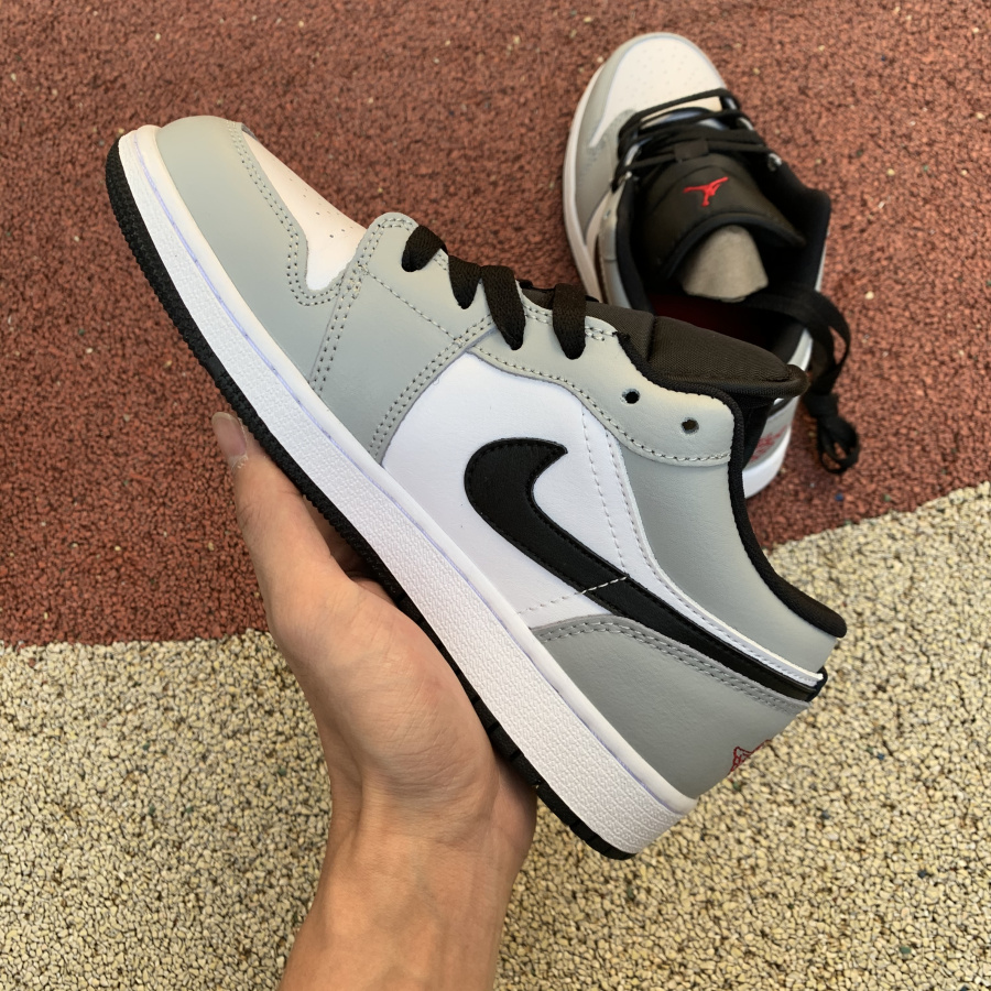 Nike Air Jordan 1 Low Gs Light Smoke Grey 553560 030 12 - www.kickbulk.co