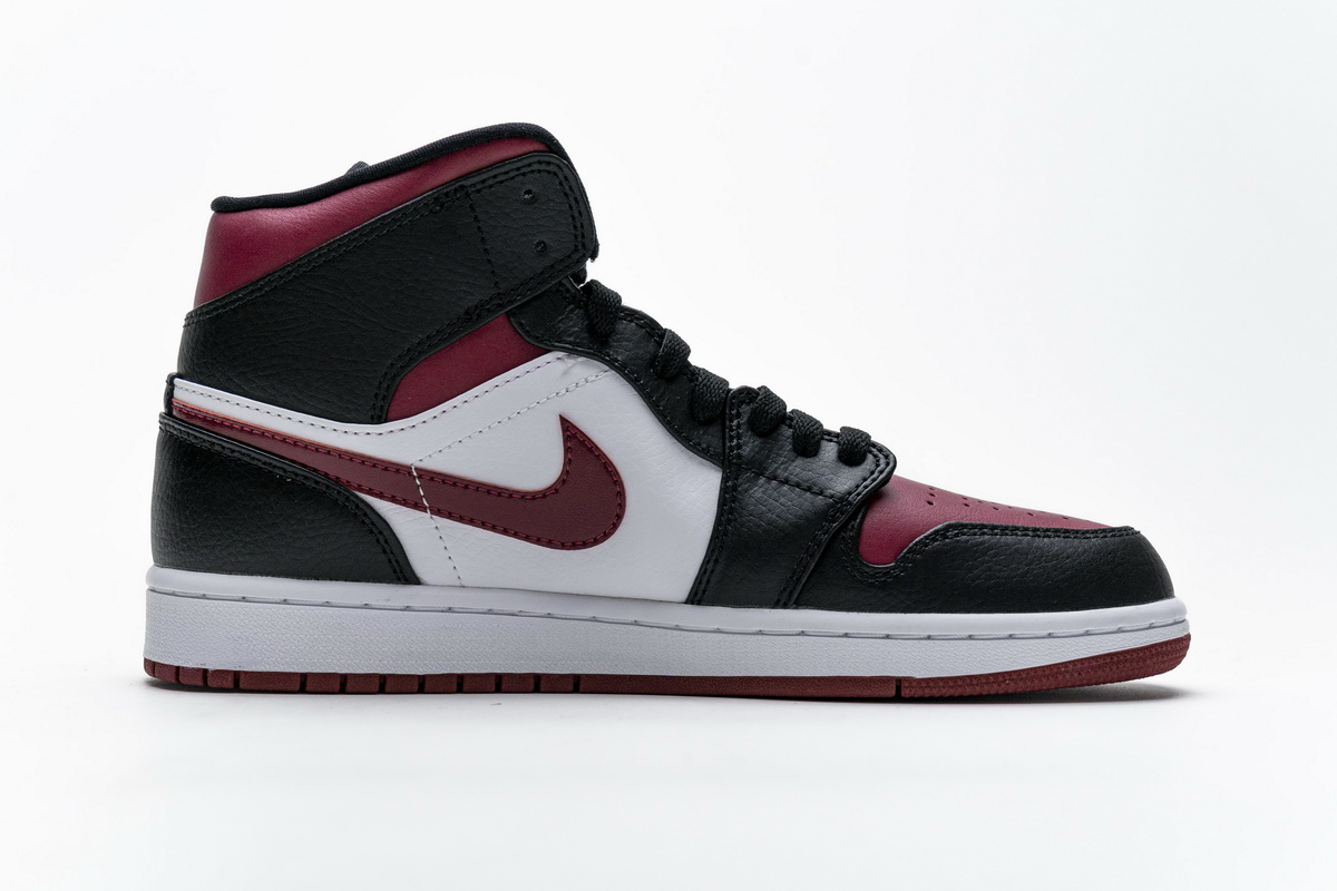 Nike Air Jordan 1 Mid Bred Toe 554724 066 12 - www.kickbulk.co