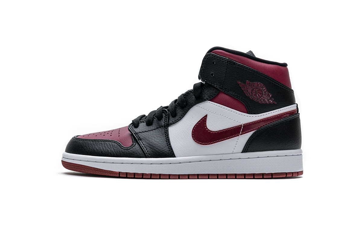 Nike Air Jordan 1 Mid Bred Toe 554724 066 13 - www.kickbulk.co