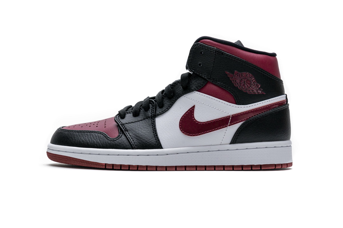 Nike Air Jordan 1 Mid Bred Toe 554724 066 7 - www.kickbulk.co