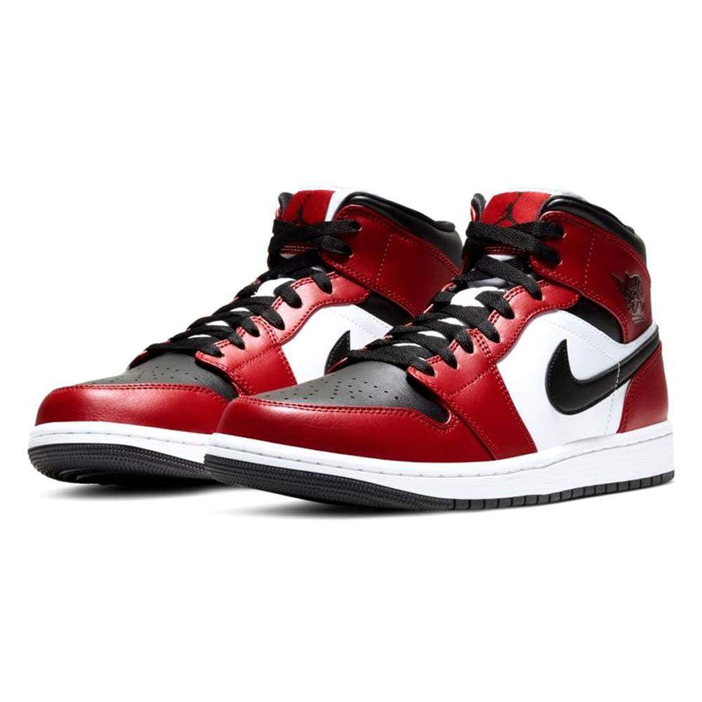 Nike Air Jordan 1 Mid Chicago Black Toe 554724 069 2 - www.kickbulk.co