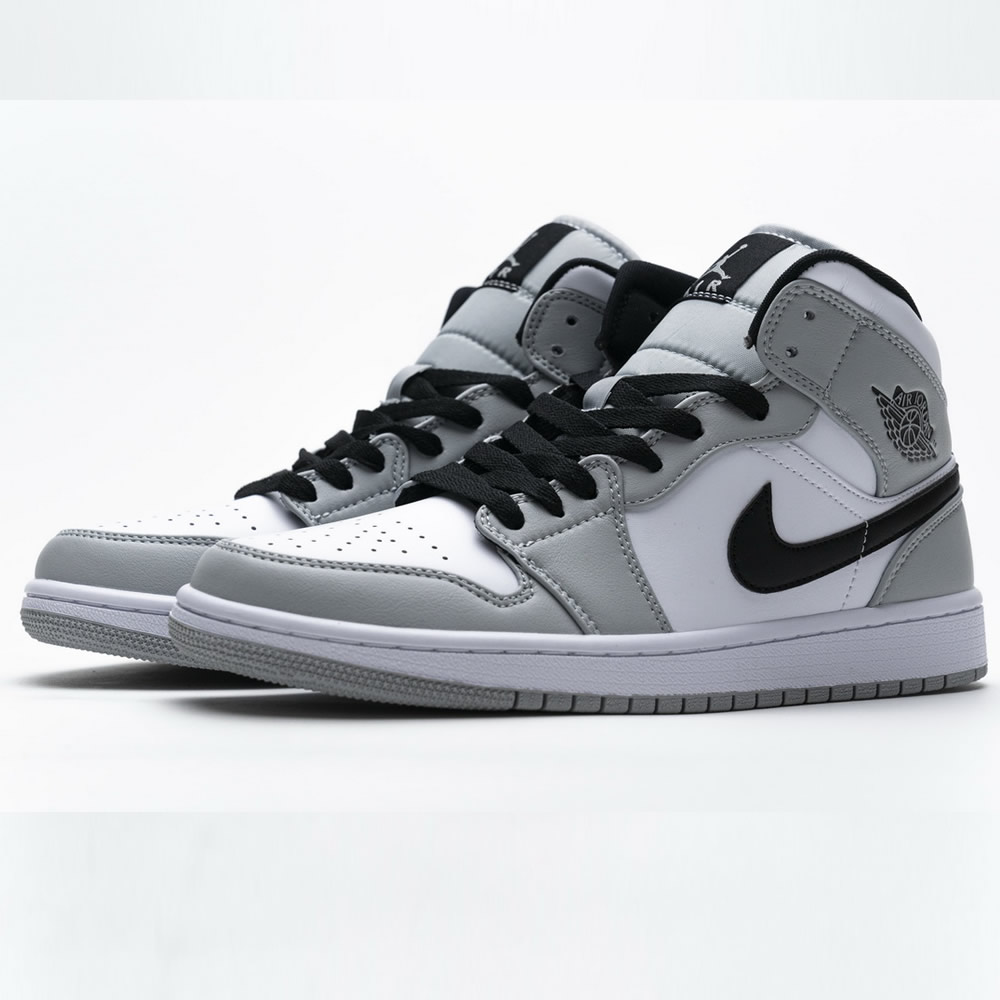 Jordan 1 Mid Light Smoke Grey 554724 092 5 - www.kickbulk.co