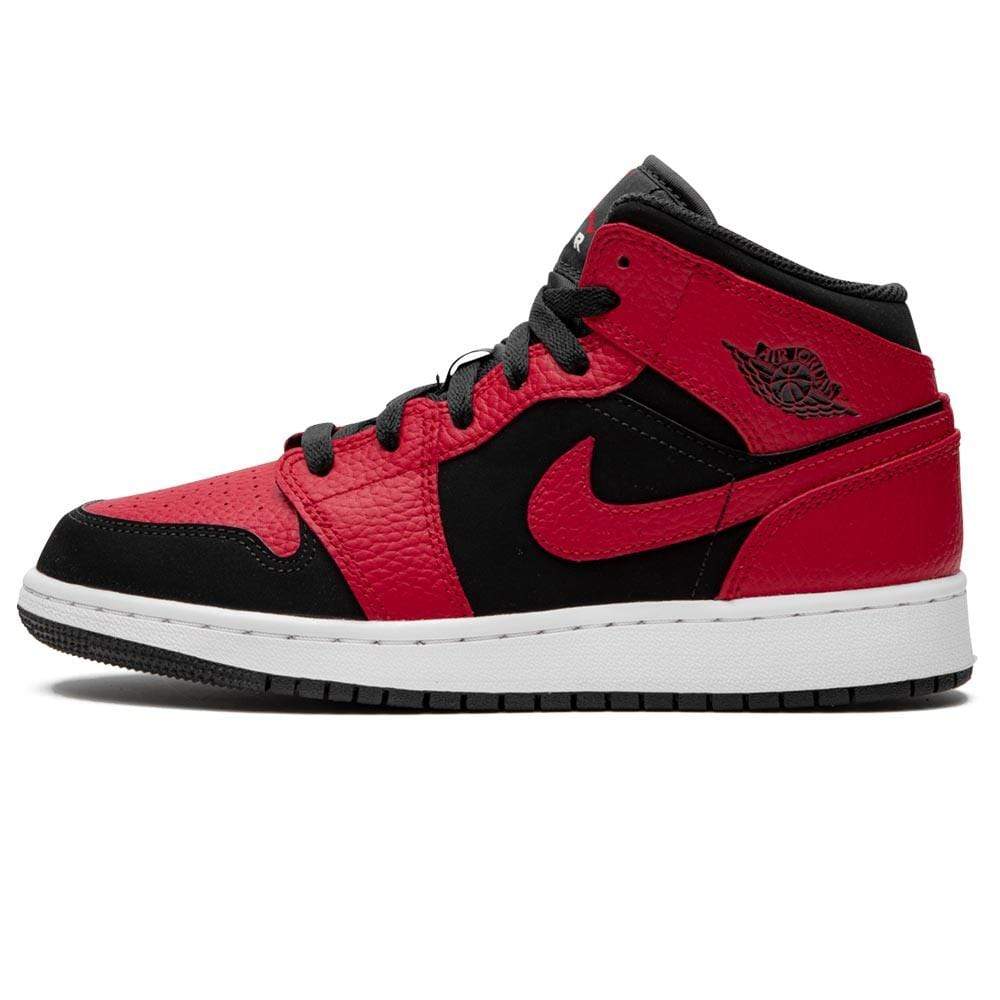 Nike Air Jordan 1 Mid Gs Black Gym Red 554725 054 1 - www.kickbulk.co