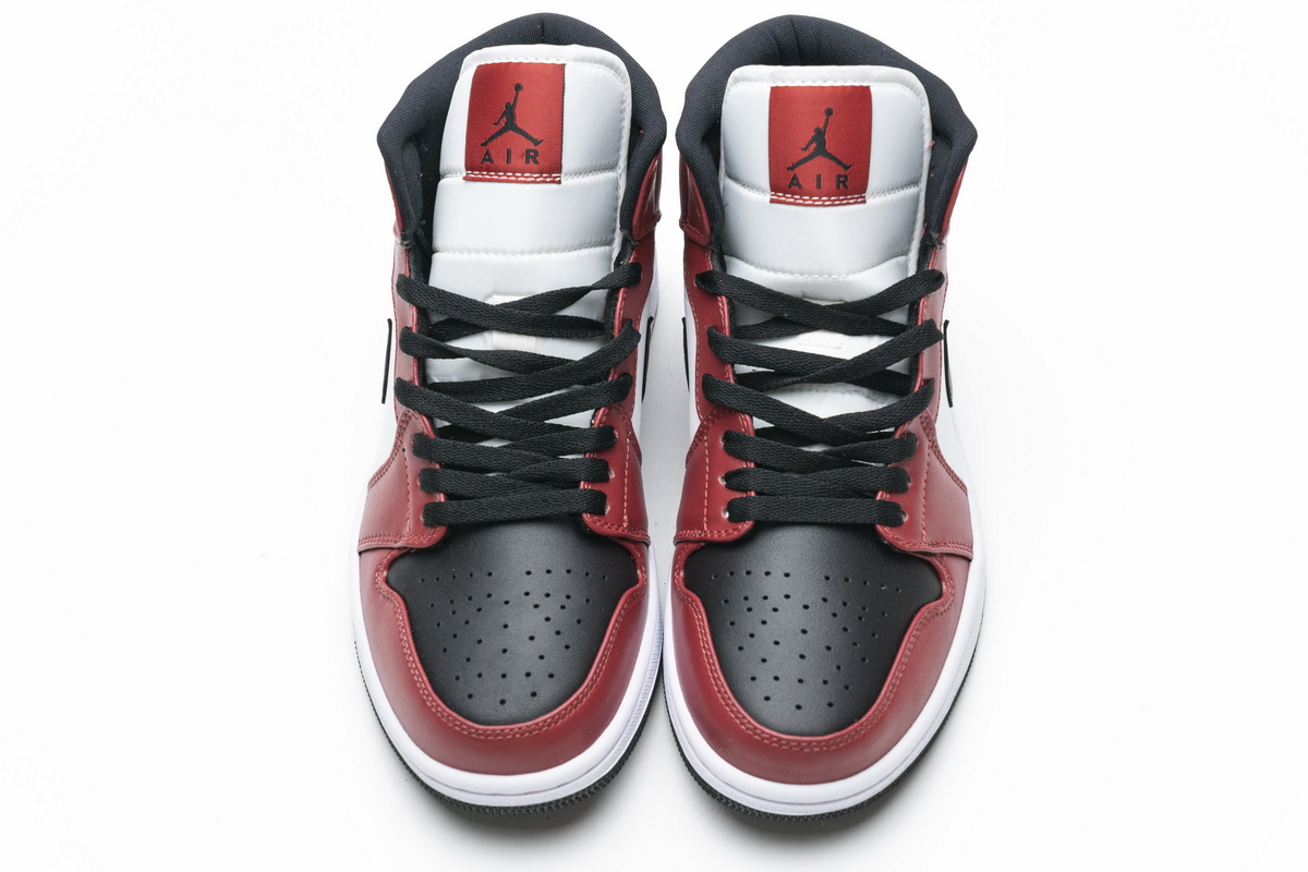 Nike Air Jordan 1 Mid Gs Chicago Black Toe 554725 069 10 - www.kickbulk.co