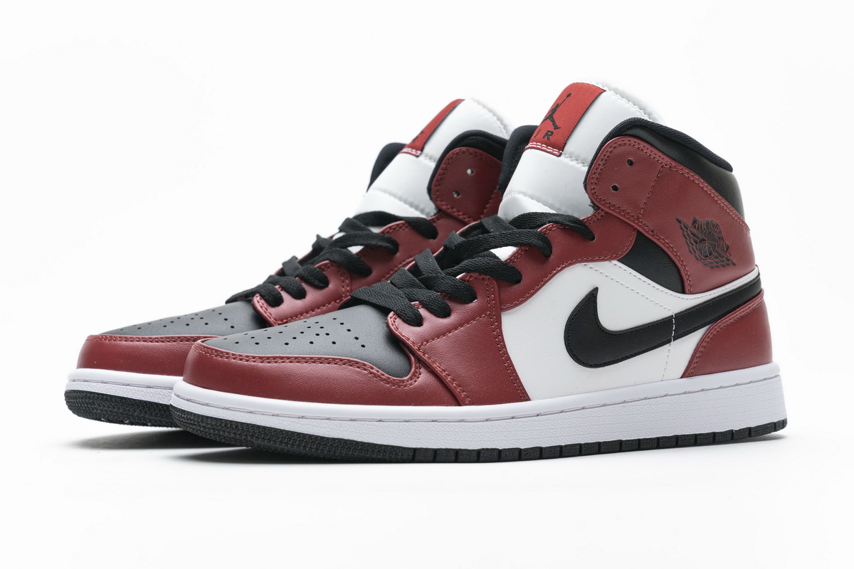 Nike Air Jordan 1 Mid Gs Chicago Black Toe 554725 069 14 - www.kickbulk.co