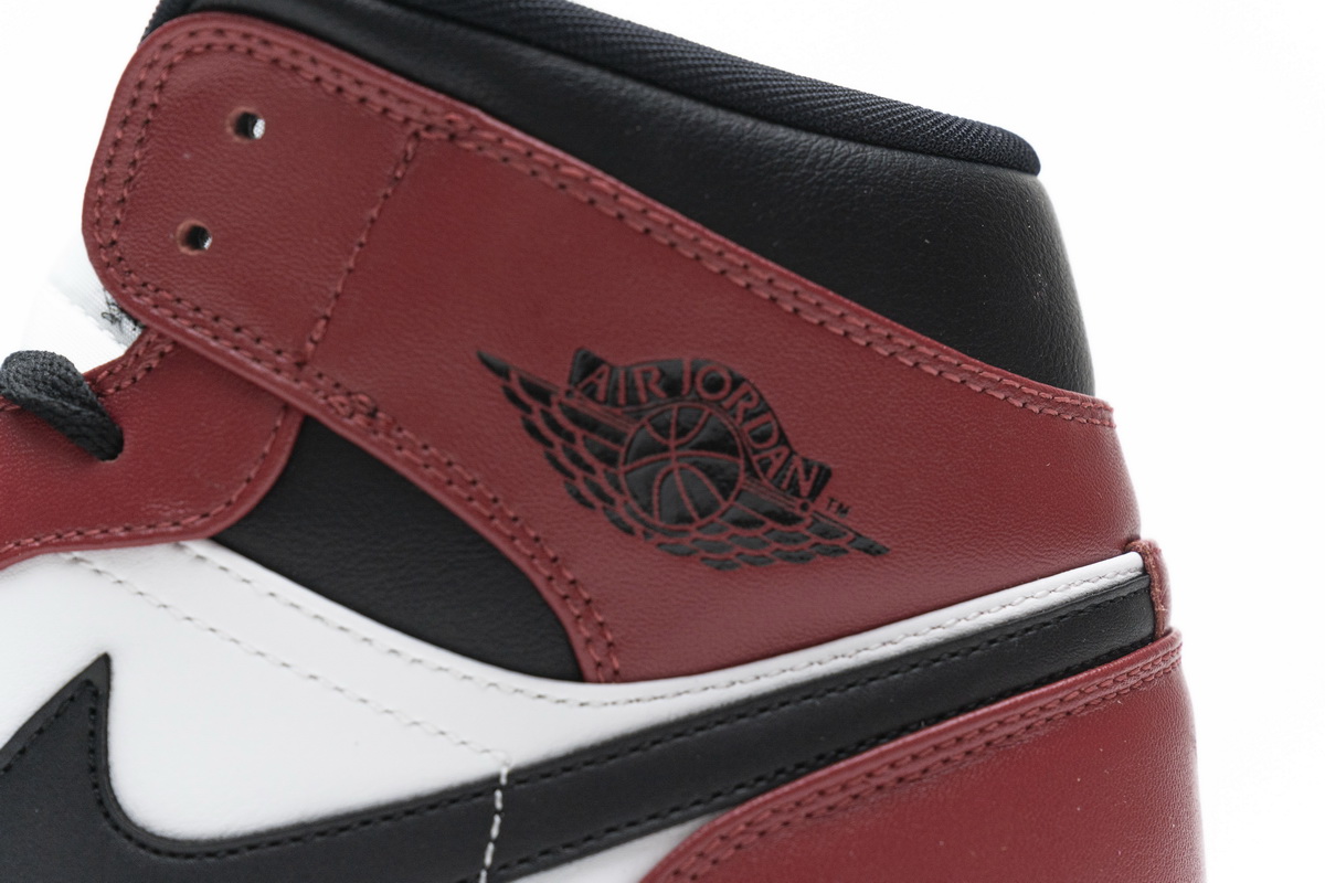 Nike Air Jordan 1 Mid Gs Chicago Black Toe 554725 069 19 - www.kickbulk.co