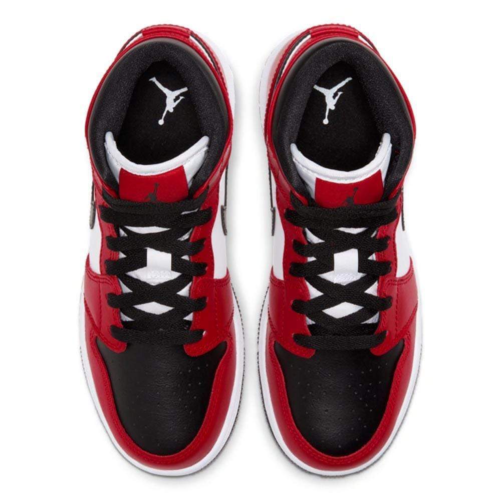 Nike Air Jordan 1 Mid Gs Chicago Black Toe 554725 069 4 - www.kickbulk.co