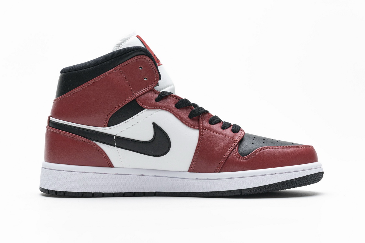 Nike Air Jordan 1 Mid Gs Chicago Black Toe 554725 069 9 - www.kickbulk.co