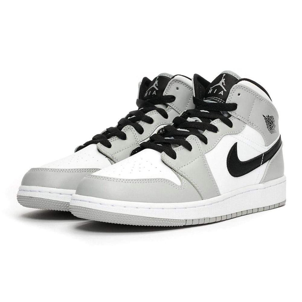 Nike Air Jordan 1 Mid Gs Light Smoke Grey 554725 092 2 - www.kickbulk.co