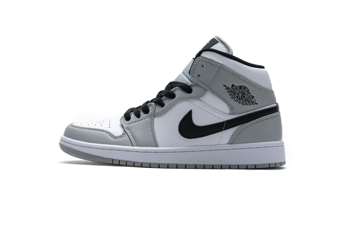 Nike Air Jordan 1 Mid Gs Light Smoke Grey 554725 092 7 - www.kickbulk.co