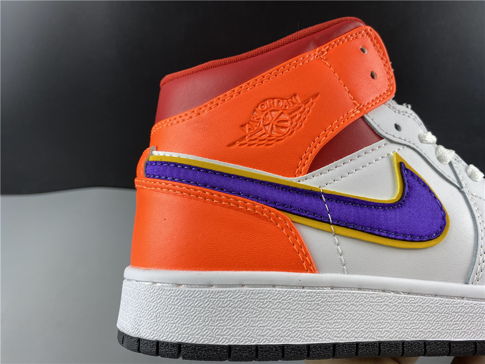 Nike Air Jordan 1 Mid Gs White Court Purple Teal 554725 128 17 - www.kickbulk.co