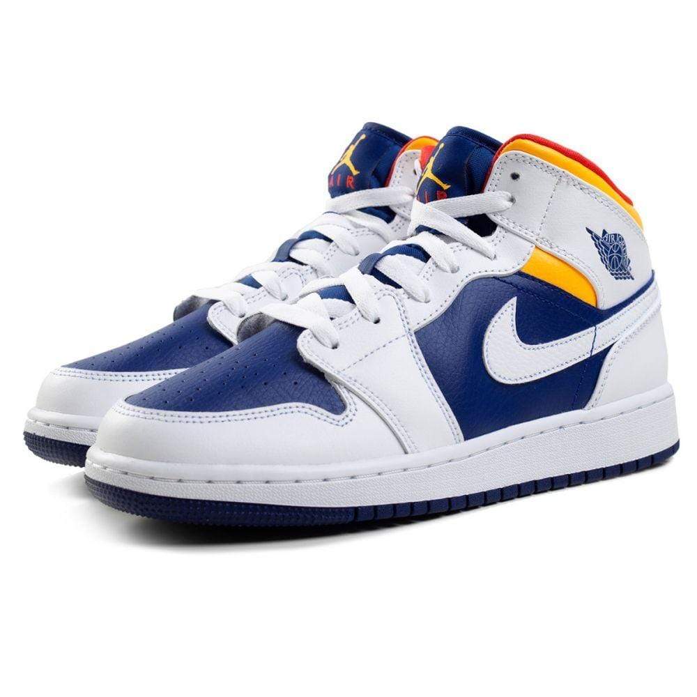 Nike Air Jordan 1 Gs Mid White Laser 554725 131 2 - www.kickbulk.co