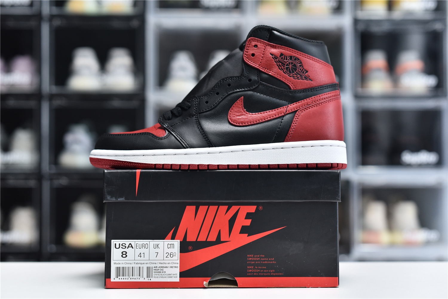 Jordan Air 1 Retro High Og Men Shoes Black Varsity Red White 555088 001 Kickbulk A6 - www.kickbulk.co