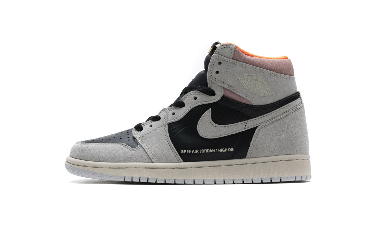 Nike Air Jordan 1 Retro Grey Crimson 555088 018 8 - www.kickbulk.co