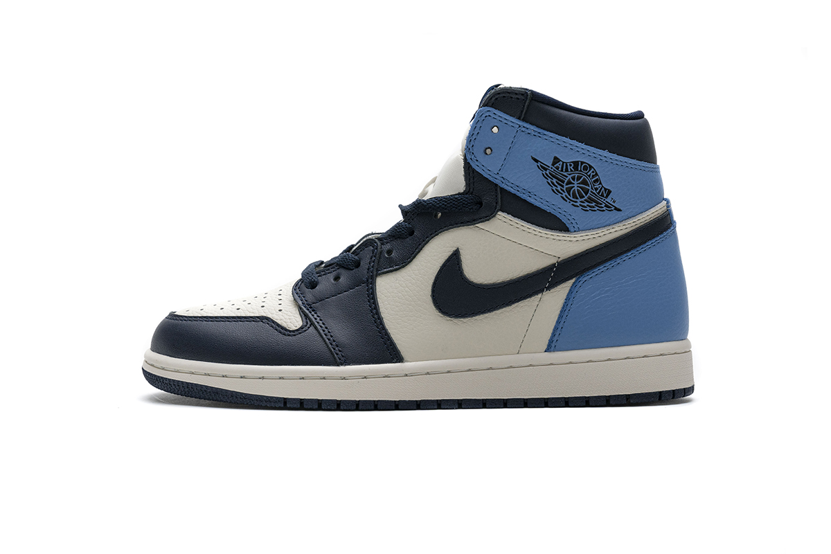 Nike Air Jordan 1 Retro High Og Obsidian Unc 555088 140 9 - www.kickbulk.co