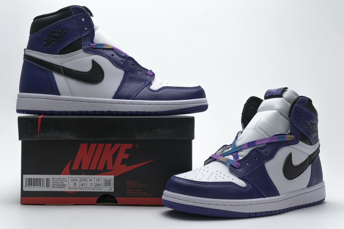 Nike Air Jordan 1 Retro High Og Court Purple 20 555088 500 13 - www.kickbulk.co