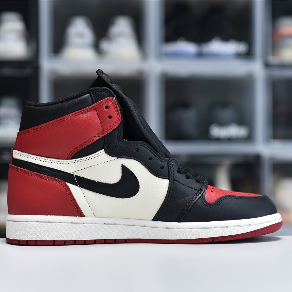 Nike Air Jordan 1 Retro High Og Red Black White Men Sneakers 555088 610 5 - www.kickbulk.co