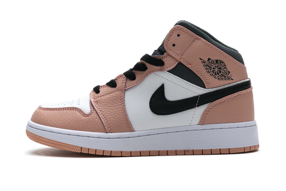 Nike Air Jordan 1 Mid Gs Pink Quartz 555112 603 10 - www.kickbulk.co