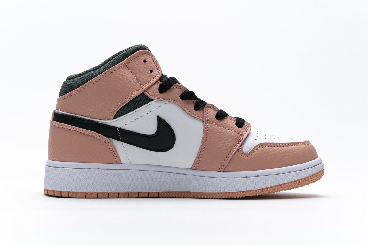 Nike Air Jordan 1 Mid Gs Pink Quartz 555112 603 11 - www.kickbulk.co