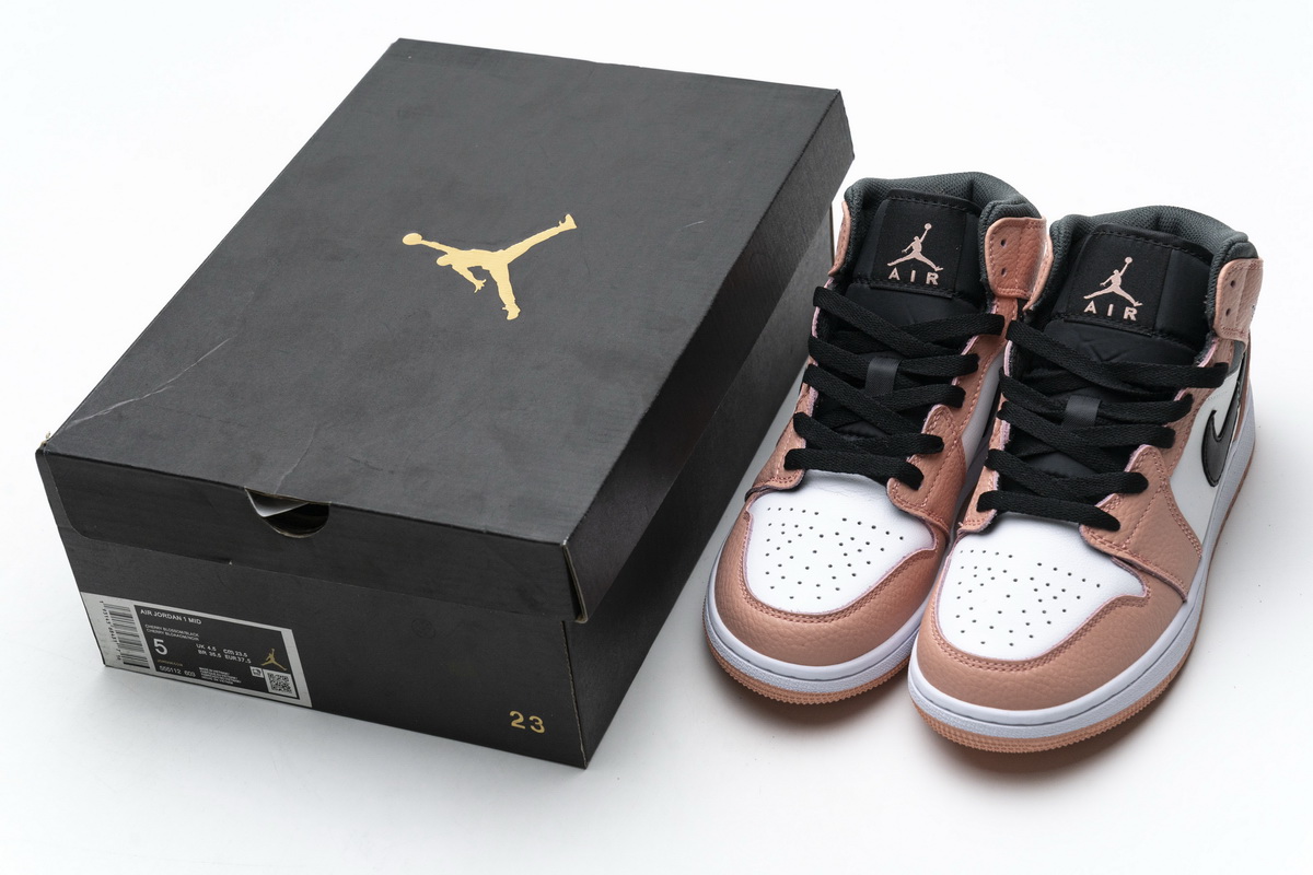 Nike Air Jordan 1 Mid Gs Pink Quartz 555112 603 15 - www.kickbulk.co