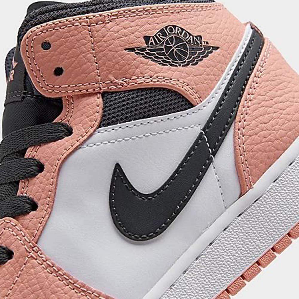 Nike Air Jordan 1 Mid Gs Pink Quartz 555112 603 6 - www.kickbulk.co