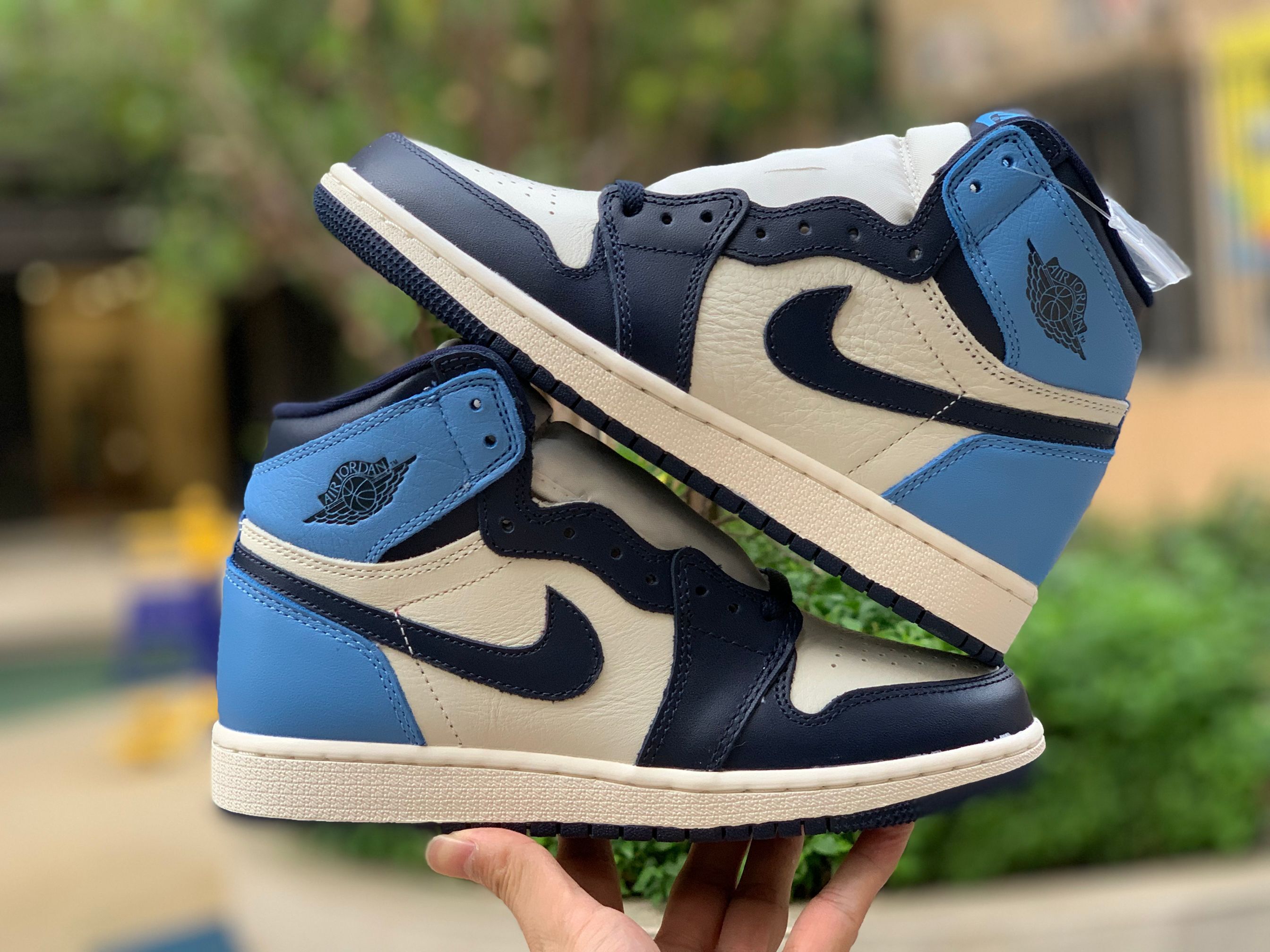 Nike Air Jordan 1 Retro High Og Gs Obsidian 575441 140 22 - www.kickbulk.co