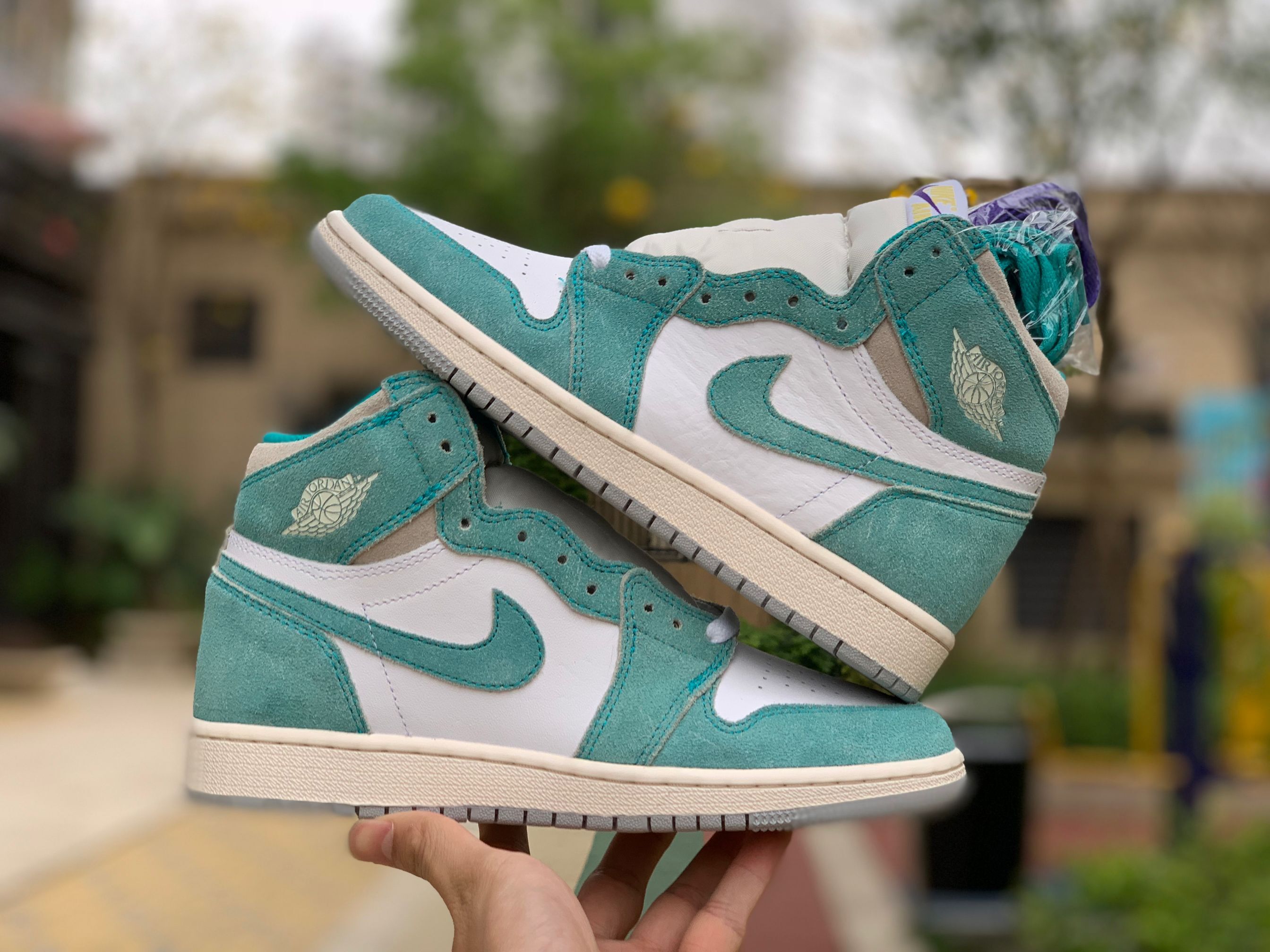 Nike Air Jordan 1 Retro High Og Gs Turbo Green 575441 311 10 - www.kickbulk.co