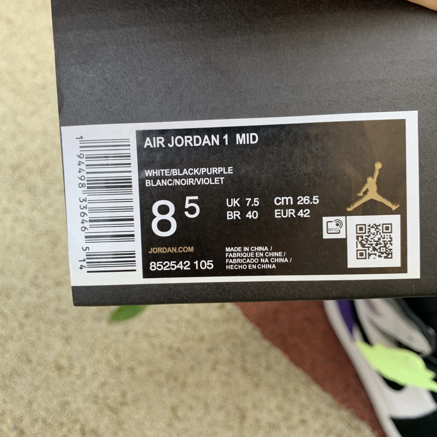 Nike Air Jordan 1 Mid Se Varsity Purple 852542 105 20 - www.kickbulk.co