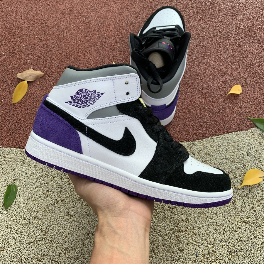 Nike Air Jordan 1 Mid Se Varsity Purple 852542 105 9 - www.kickbulk.co